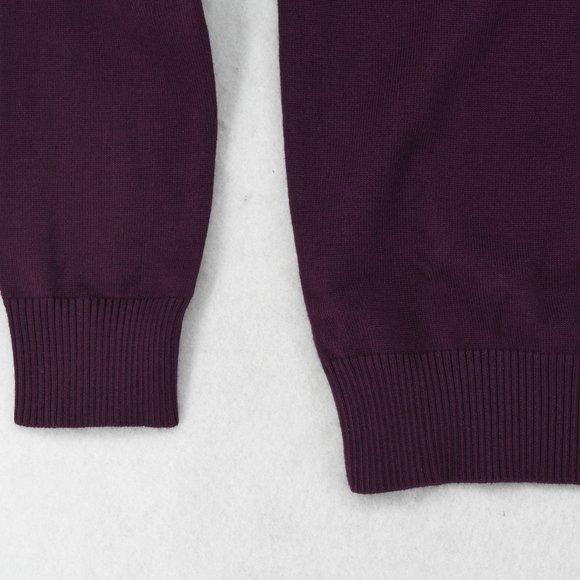 Calvin Klein Sweater Womens Solid Turtleneck Long Sleeve Pullover Aubergine XS - Picture 6 of 7